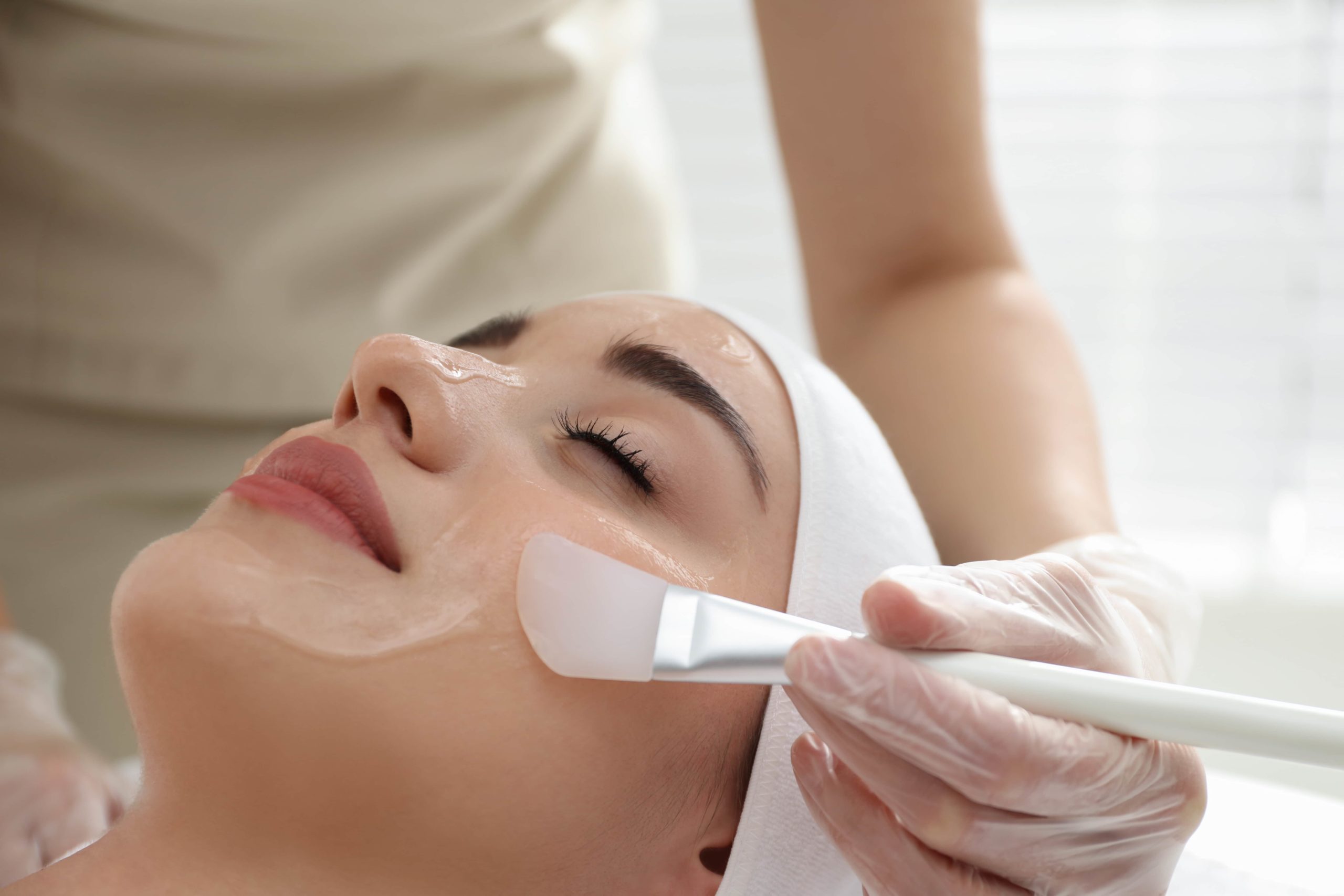 Lady is receiving chemical peels | The Aesthetic dmc in Tucson, AZ
